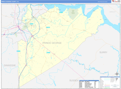 Prince George County, VA Digital Map Basic Style